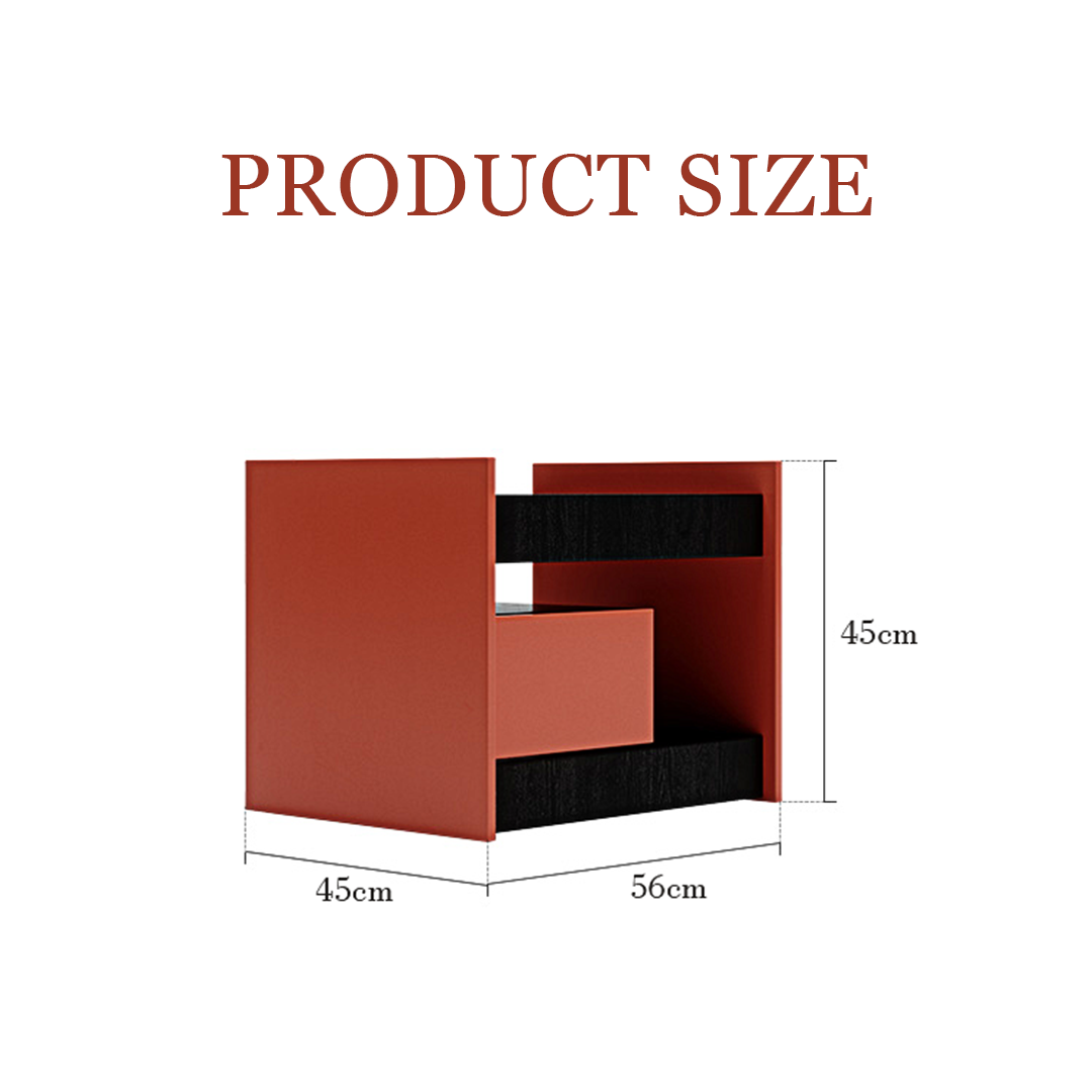 Isolde Wooden Bedside Table-Weilai Concept-Weilai Concept