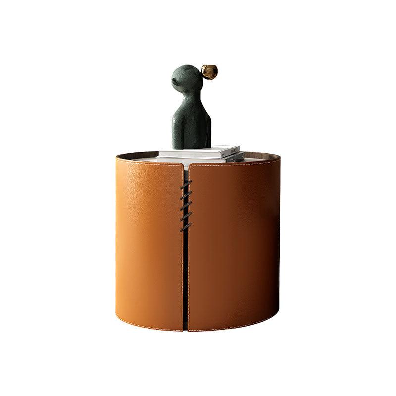 Rossi Nesting Coffee Table, Light Grey & Orange-Weilai Concept-Weilai Concept