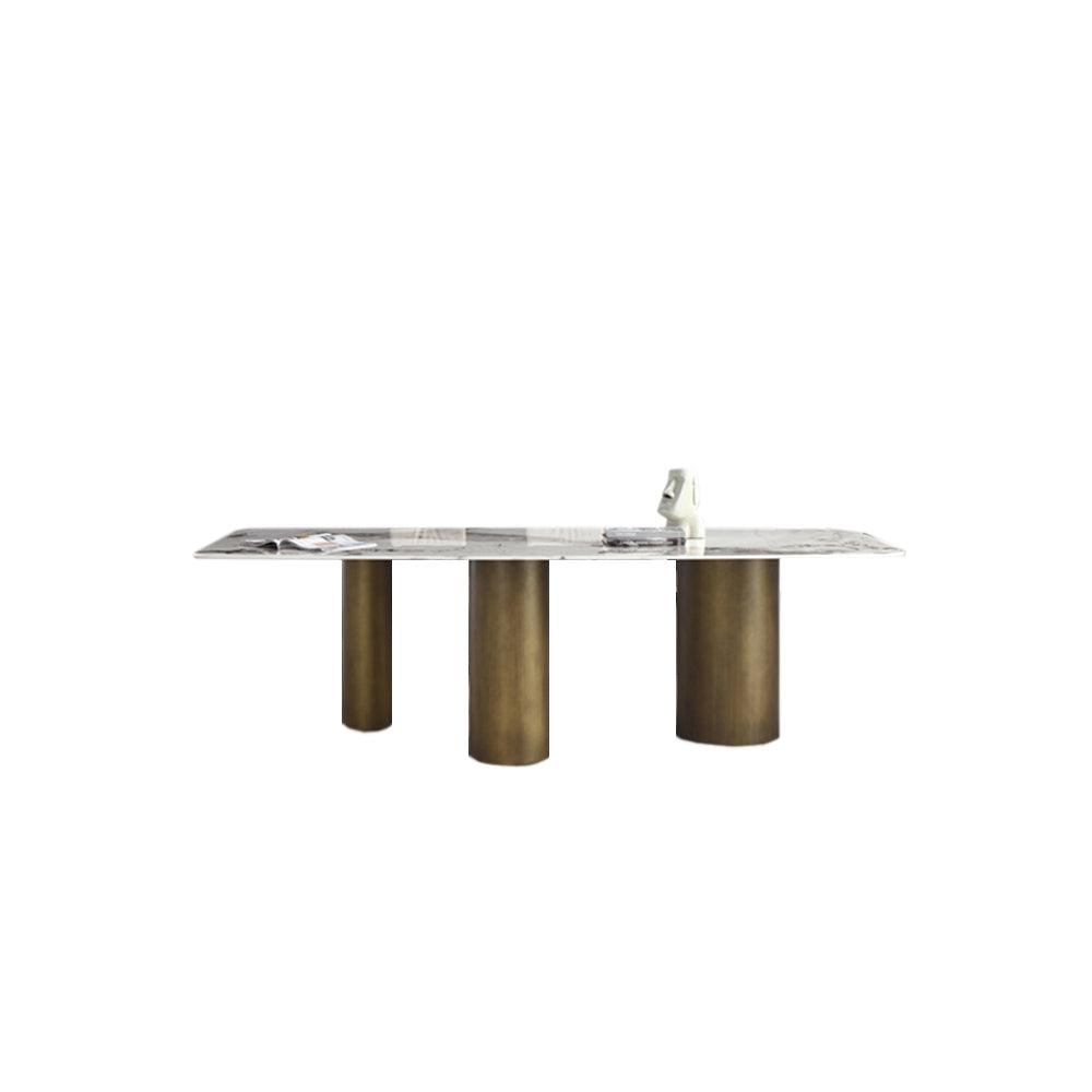Mira Dining Table, Gold Base-Weilai Concept-Weilai Concept