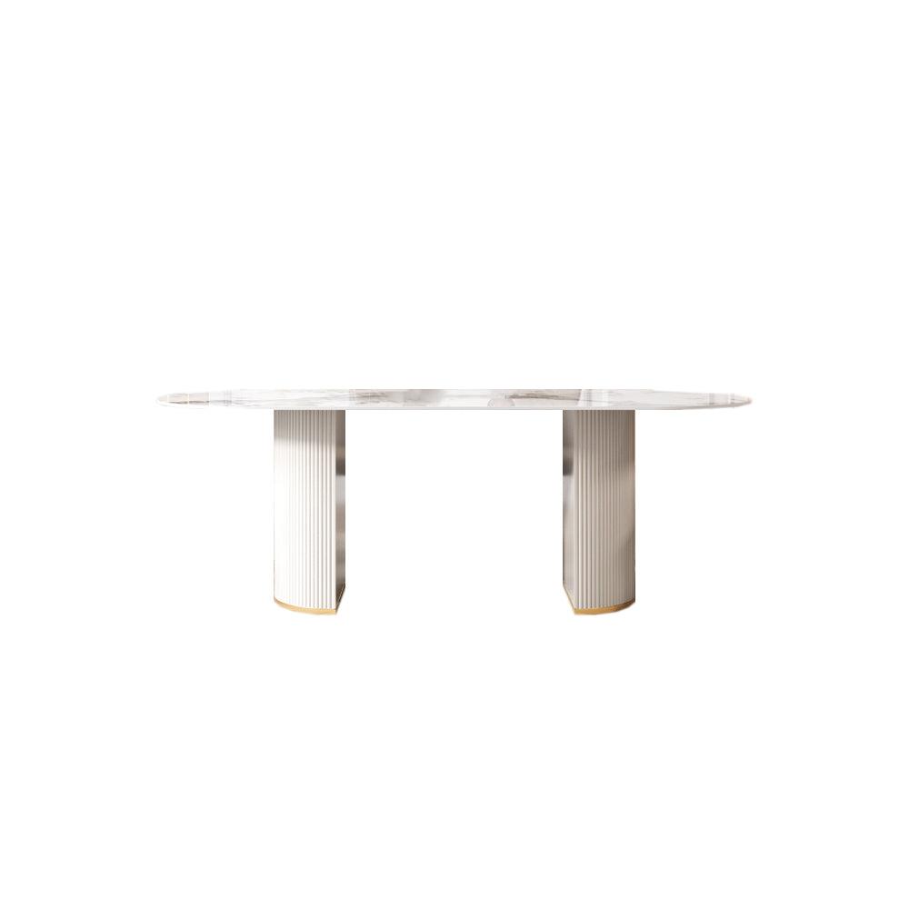 Costanza Dining Table, Sintered Stone, White-Weilai Concept-Weilai Concept