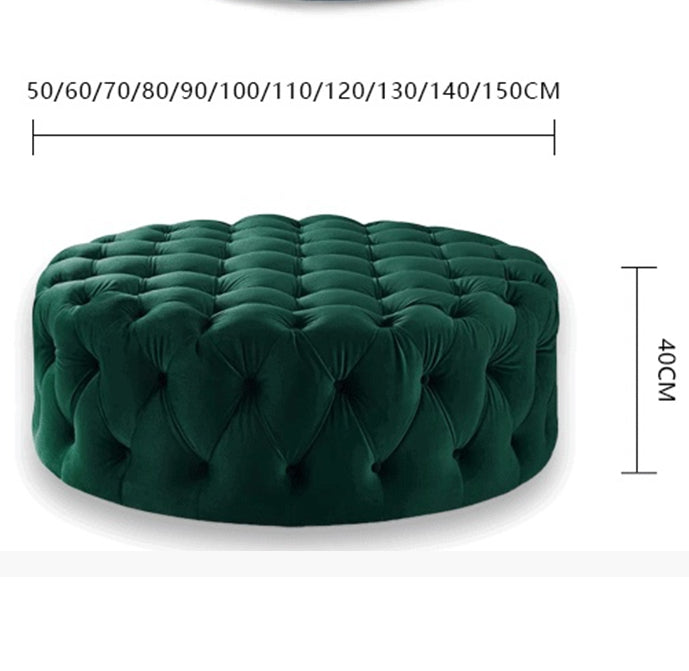 Napoleon Pouffe, Velvet-Weilai Concept-Weilai Concept