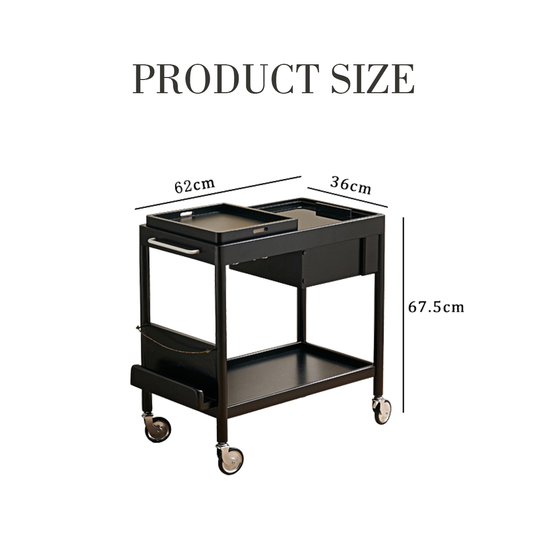 Orion With Magazine Rack Side Table-Weilai Concept-Weilai Concept
