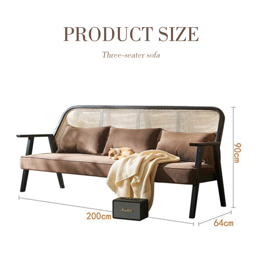 Morris Rattan Two Seater, Three Seater Sofa-Weilai Concept-Weilai Concept