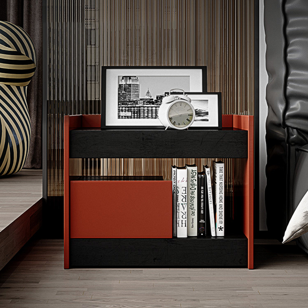Isolde Wooden Bedside Table-Weilai Concept-Weilai Concept