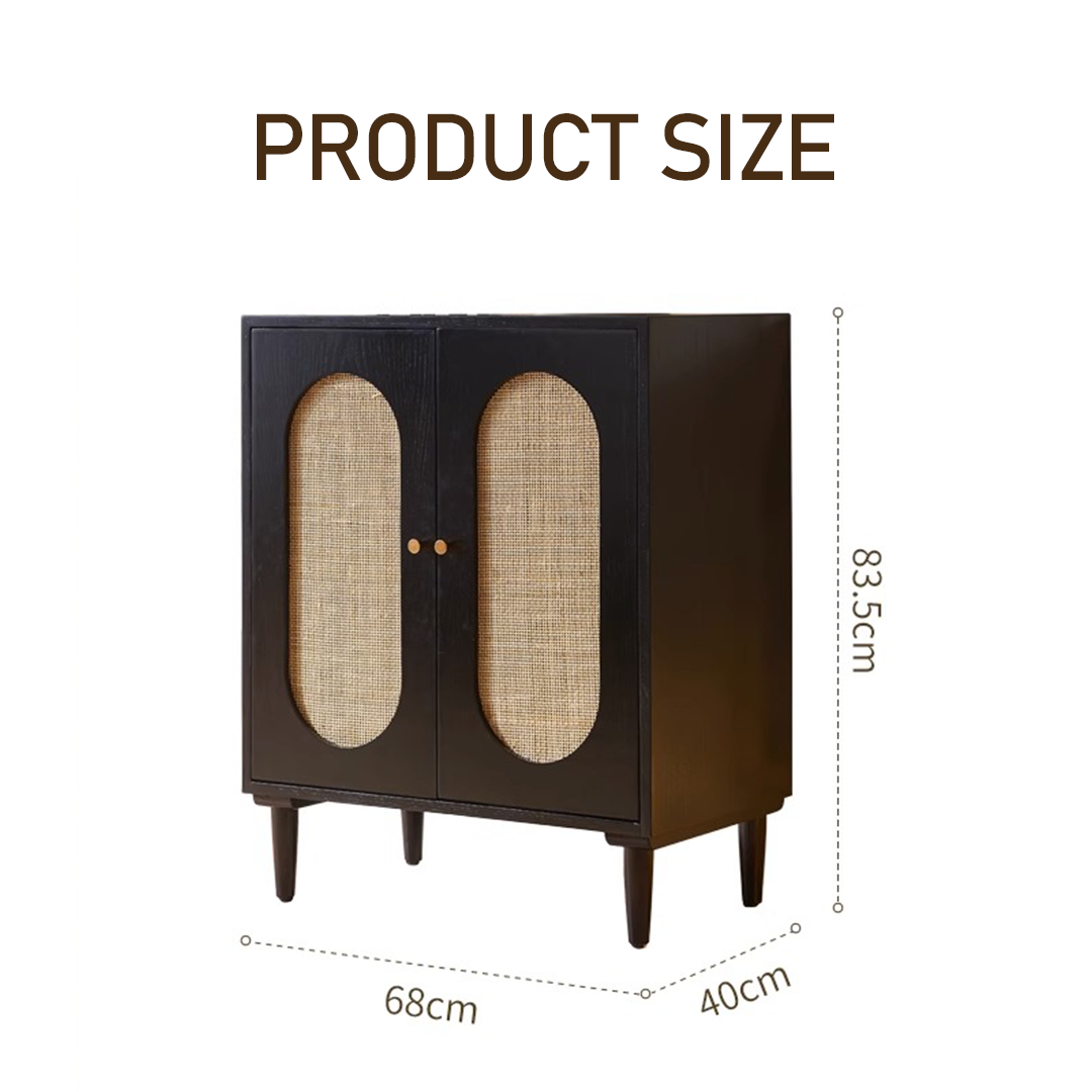 Beatrix Retro Rattan Sideboard-Weilai Concept-Weilai Concept