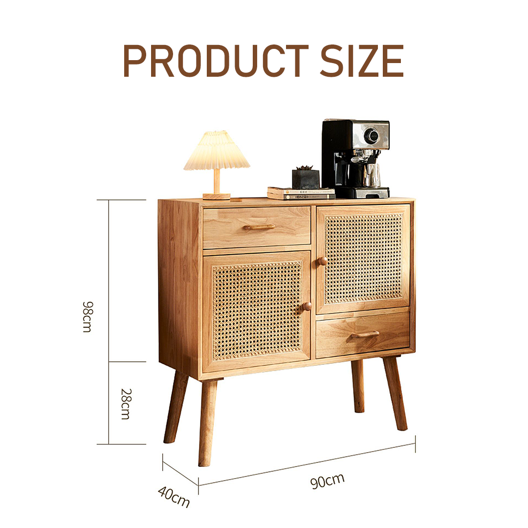 Madeline Rattan Sideboard, Small-Weilai Concept-Weilai Concept