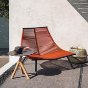 Iqbal Outdoor Lounge Chair With Footstool