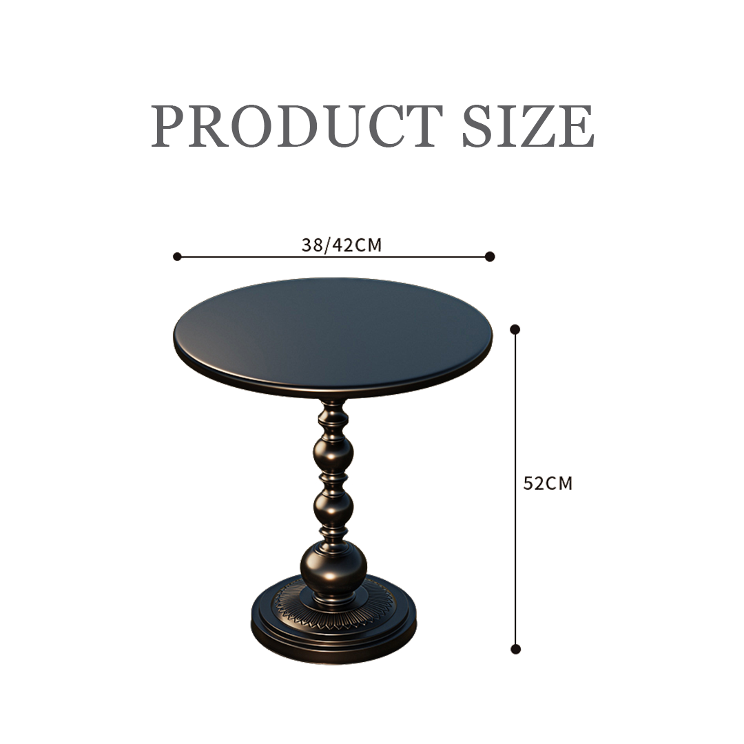 Xanthe Small Round Side Table, Black or White-Weilai Concept-Weilai Concept