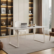 Kwame Office Desk With Office Chair, White-Weilai Concept-Weilai Concept