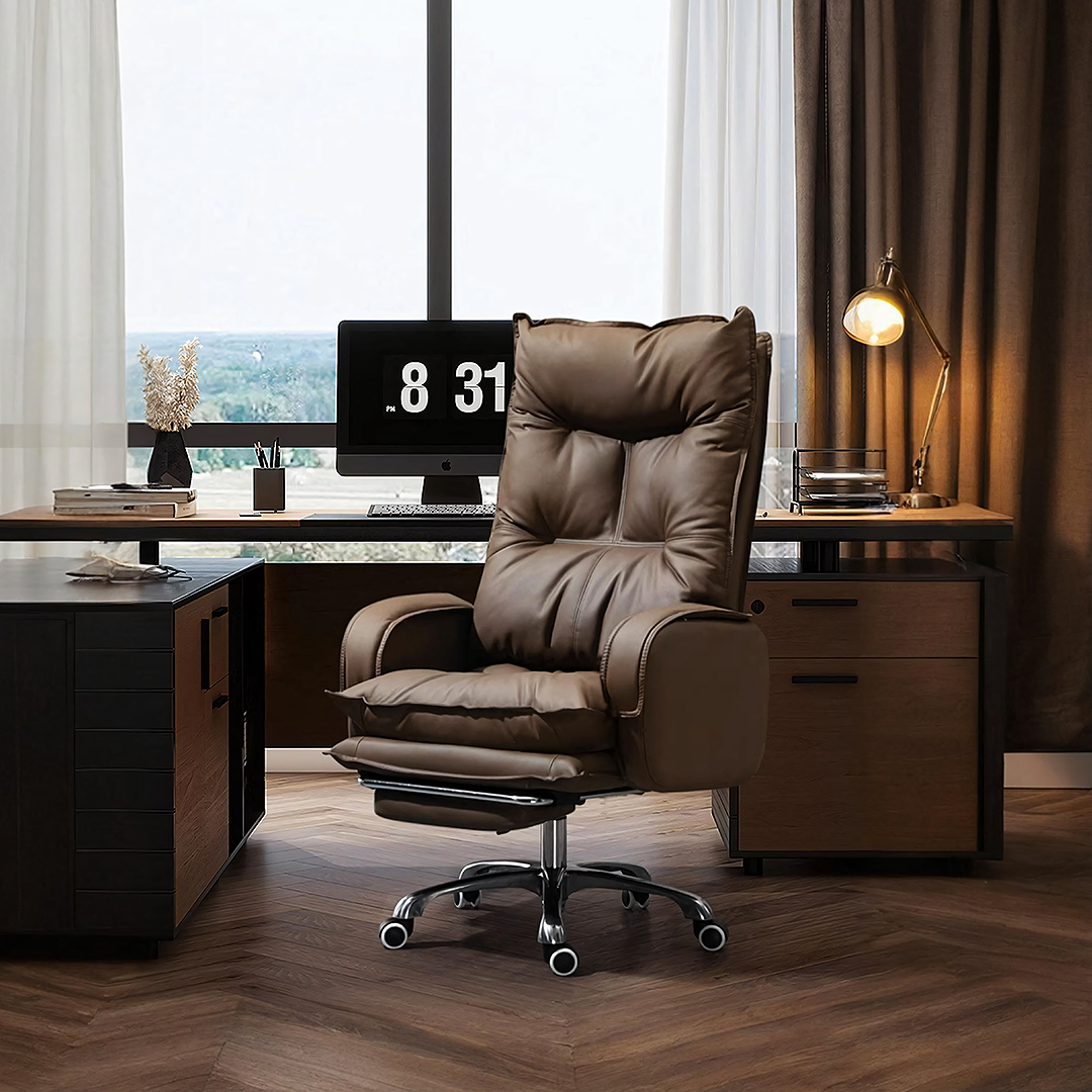 Manaia Recliner Office Chair With Footrest, Swivel-Weilai Concept-Weilai Concept