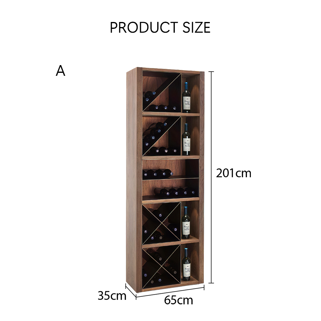 Grace Wine Cabinet, Solid Wood-Weilai Concept-Weilai Concept
