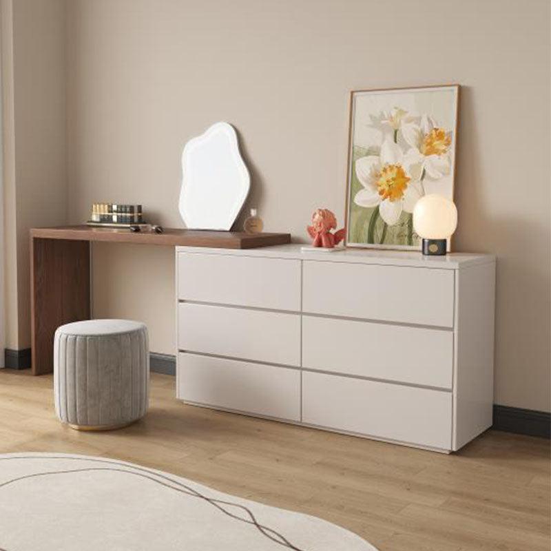 Nevada Dressing Table with Sideboard & Stool-Weilai Concept-Weilai Concept