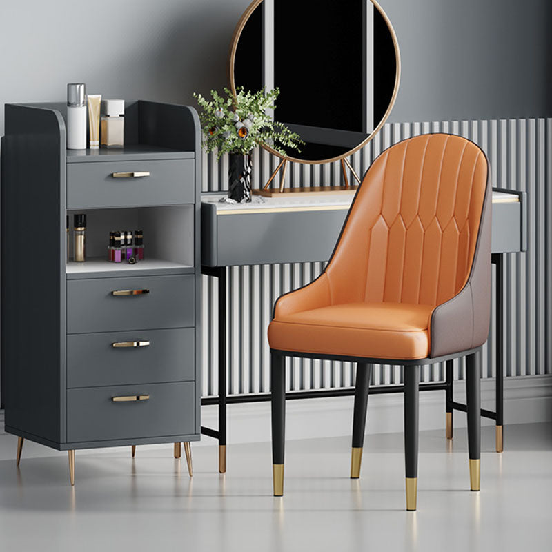 Scott Dining Chair, PU Leather-Weilai concept-Weilai Concept