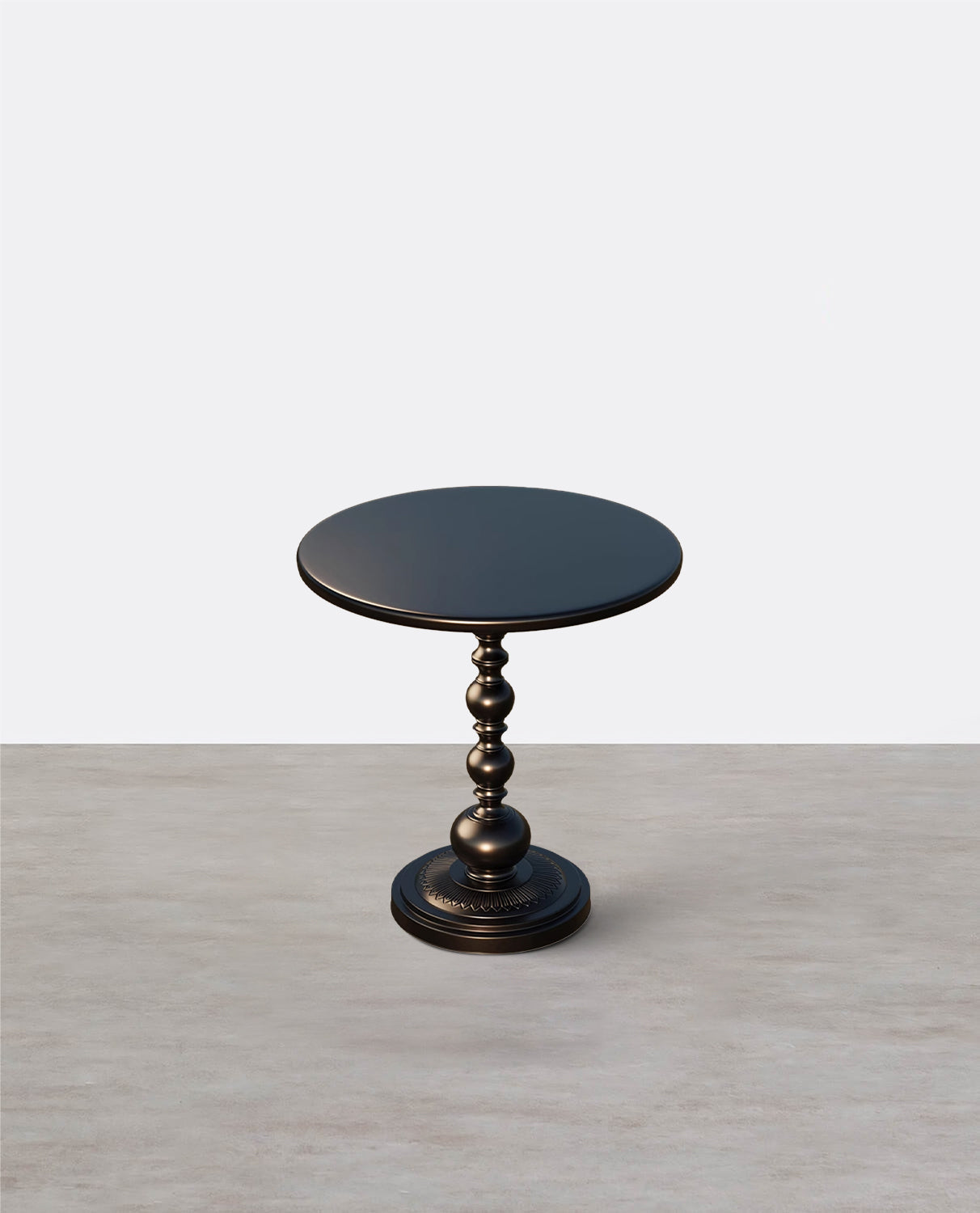 Xanthe Small Round Side Table, Black or White
