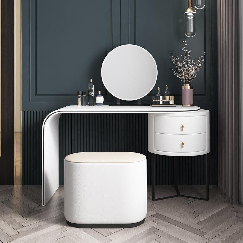 Noorali Dressing Table with Mirror, More Colors Available-Weilai Concept-Weilai Concept
