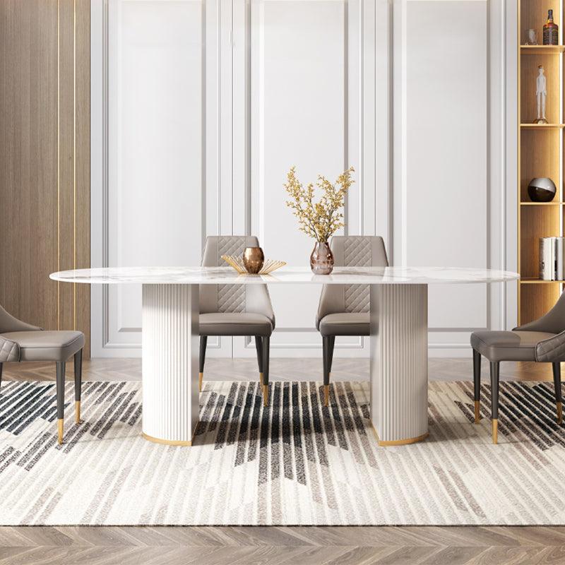 Costanza Dining Table, Sintered Stone, White-Weilai Concept-Weilai Concept