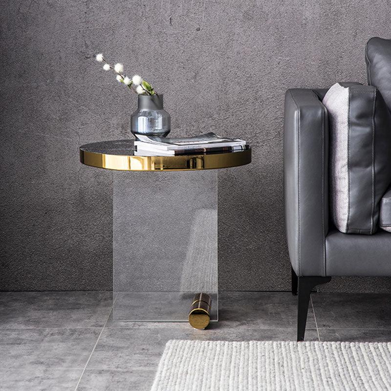 Caldera Round Side Table, Acrylic-Weilai Concept-Weilai Concept
