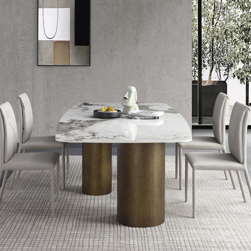 Mira Dining Table, Gold Base-Weilai Concept-Weilai Concept