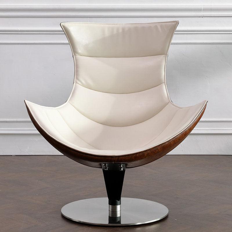 Lobster Lounge Chair With Ottoman, Walnut Texture, Armchair-Weilai Concept-Weilai Concept