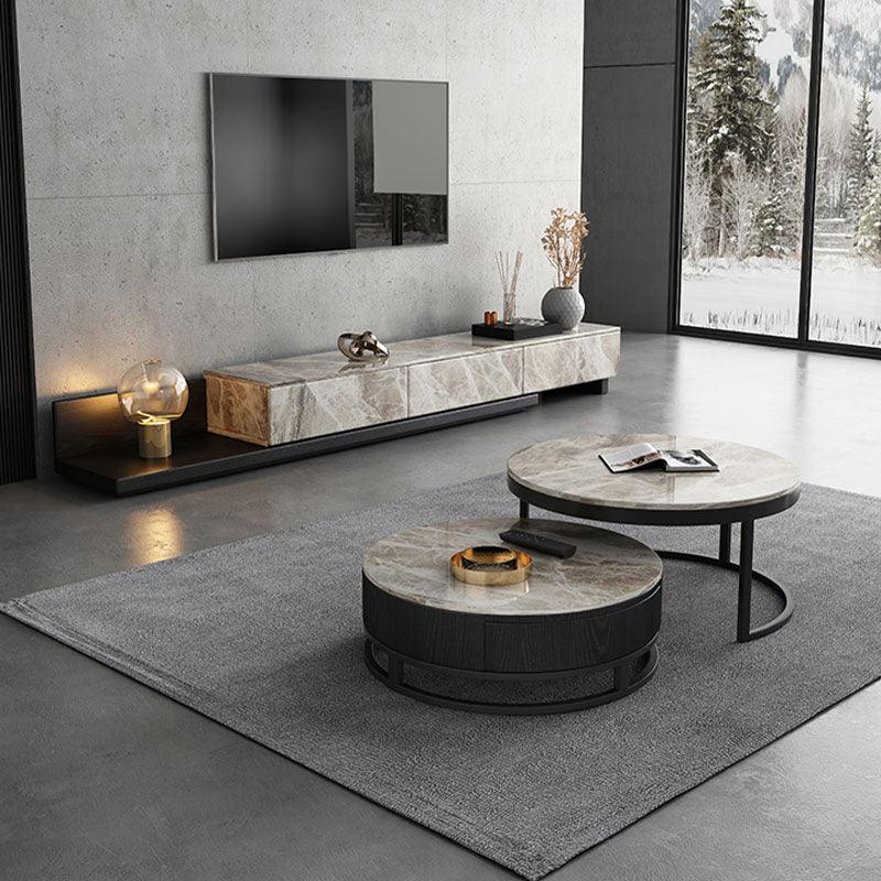 Lvinta Grey TV Stand, Wood-Weilai Concept-Weilai Concept