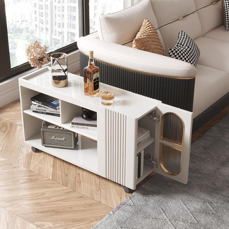 Dulcie Side Table With Wheels, Hallway Storage-Weilai Concept-Weilai Concept