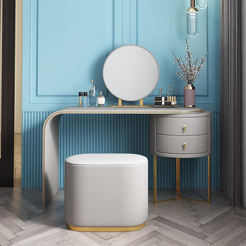 Noorali Dressing Table with Mirror, More Colors Available-Weilai Concept-Weilai Concept