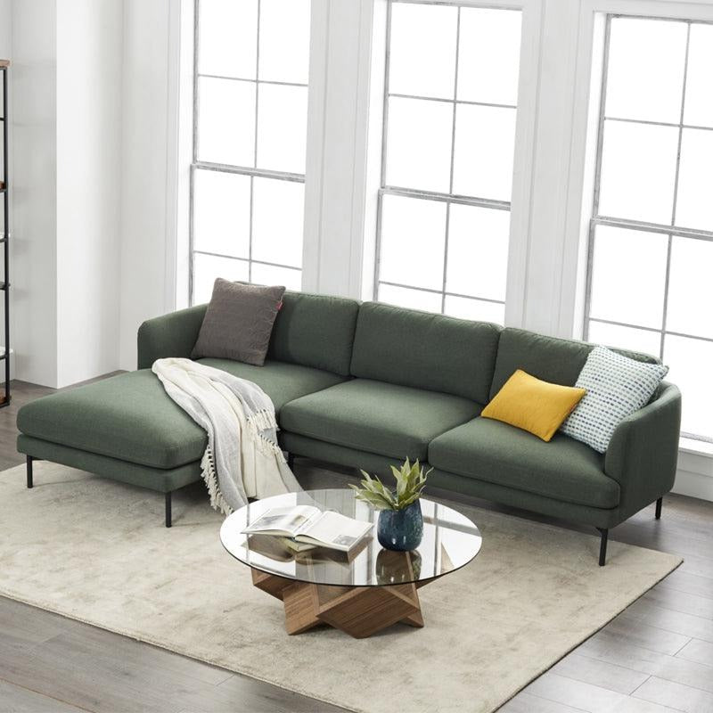 Haven Three Seater / Four Seater Corner Sofa, Linen-Weilai Concept-Weilai Concept
