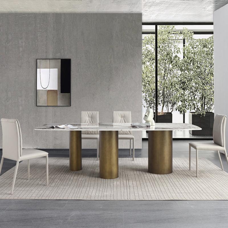 Mira Dining Table, Gold Base-Weilai Concept-Weilai Concept