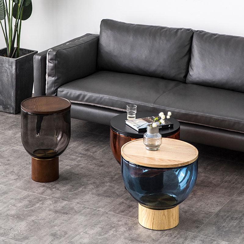 Agora Coffee Table Set, Glass-Weilai Concept-48*42cm + 35*52cm (Please advise color)-Weilai Concept