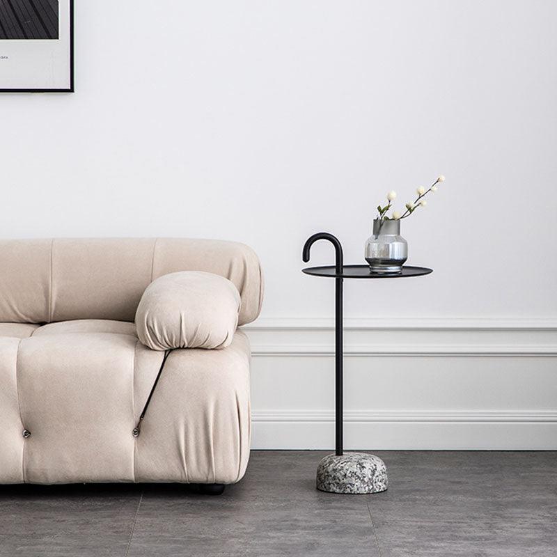 Stone Crutch Side Table, Black-Weilai Concept-Weilai Concept