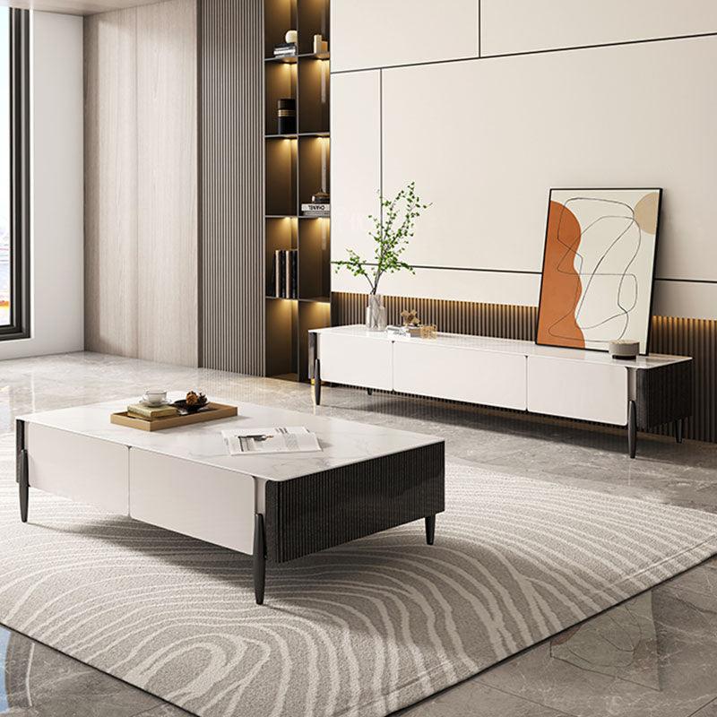 LUOLUO Rectangular Coffee Table With TV Stand-Weilai Concept-Weilai Concept