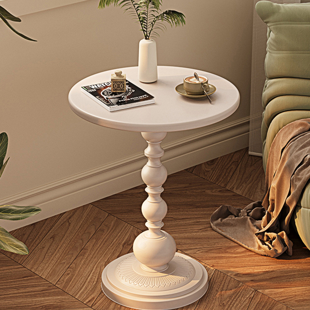 Xanthe Small Round Side Table, Black or White-Weilai Concept-Weilai Concept