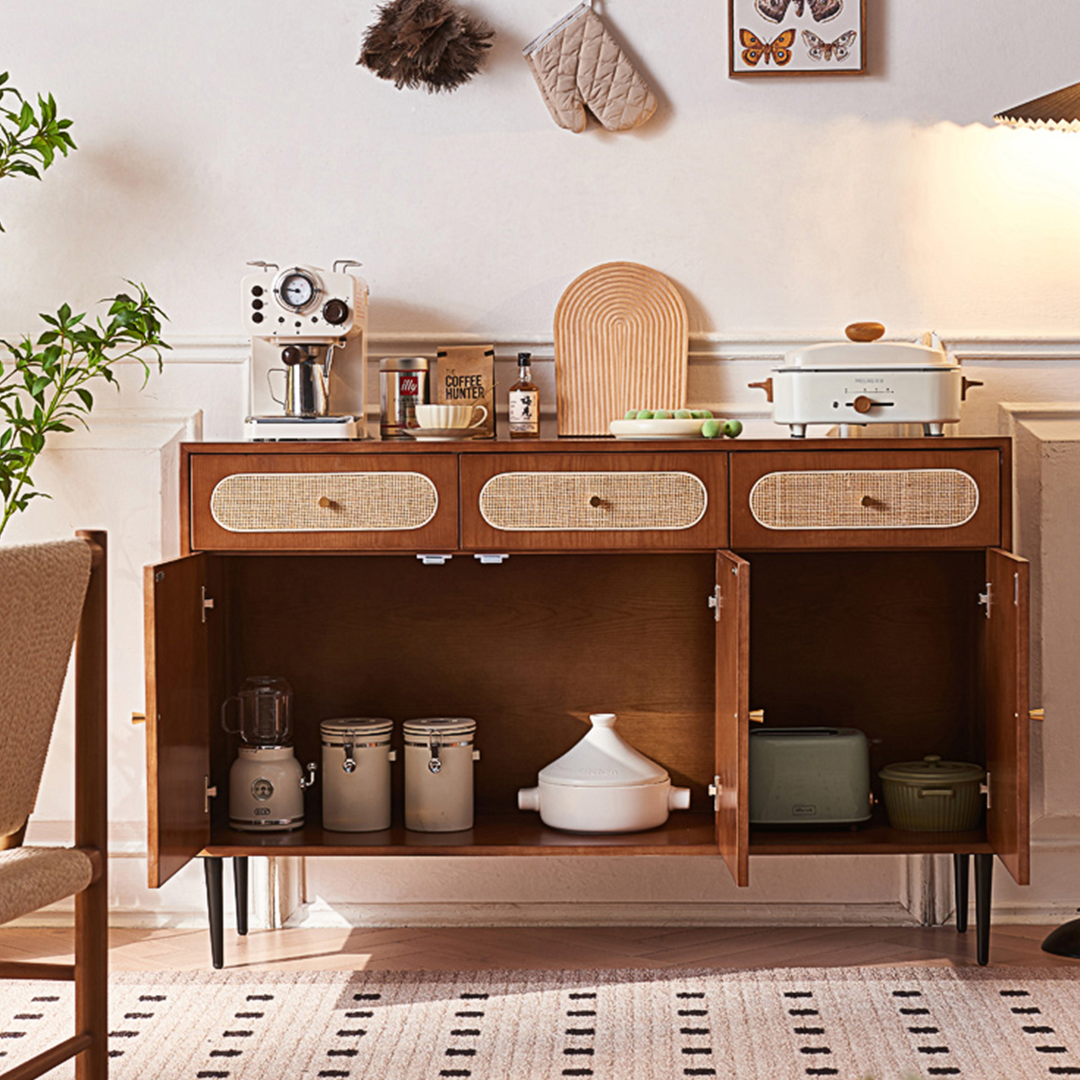 Antonio Long Sideboard, Solid Wood-Weilai Concept-Weilai Concept