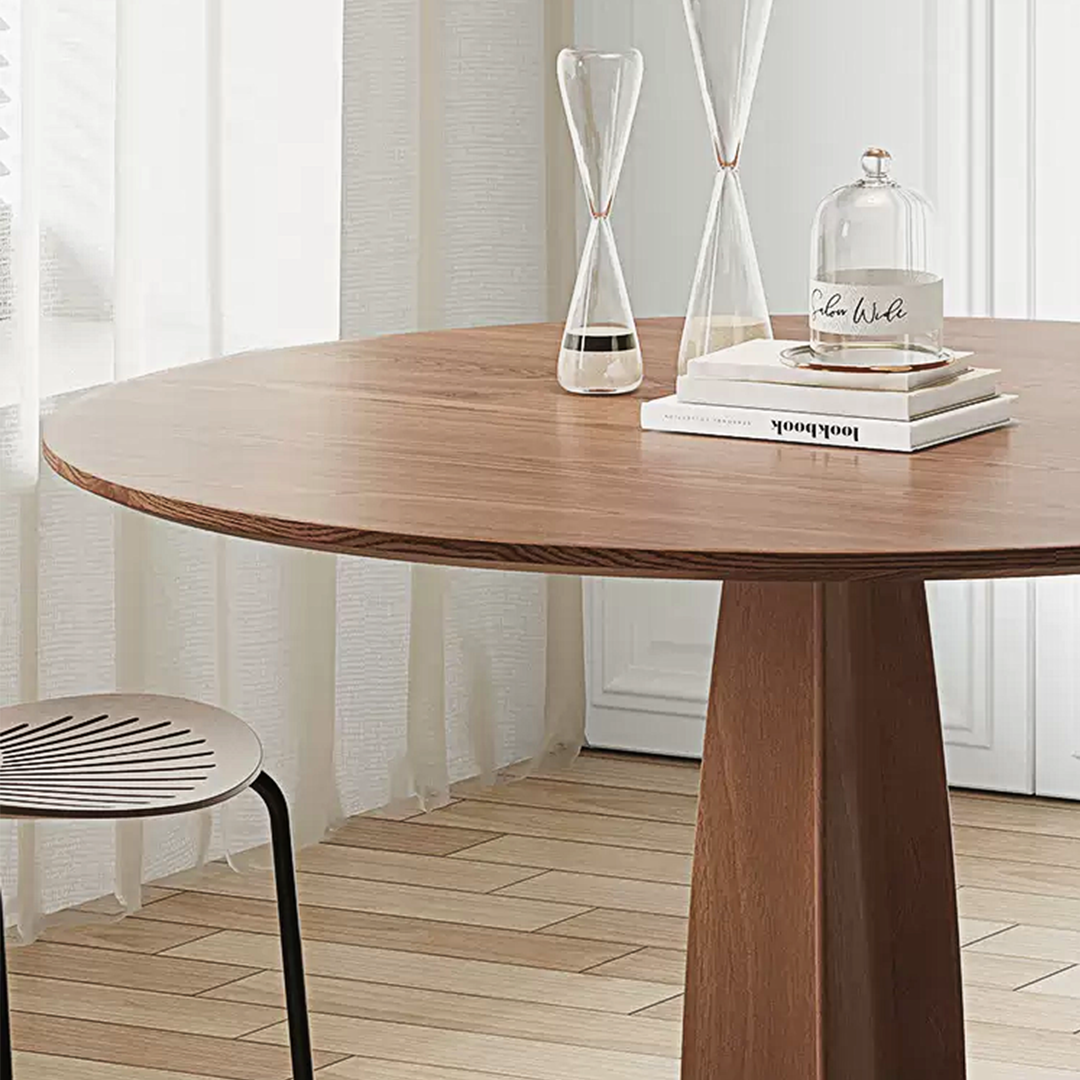 Seraphina Round Dining Table, Solid Wood-Weilai Concept-Weilai Concept