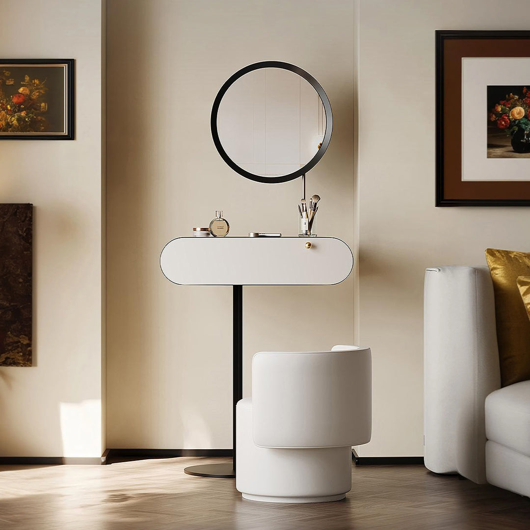 Suzuki Small Dressing Table With Mirror, Slimline Dressing Table-Weilai Concept-Weilai Concept