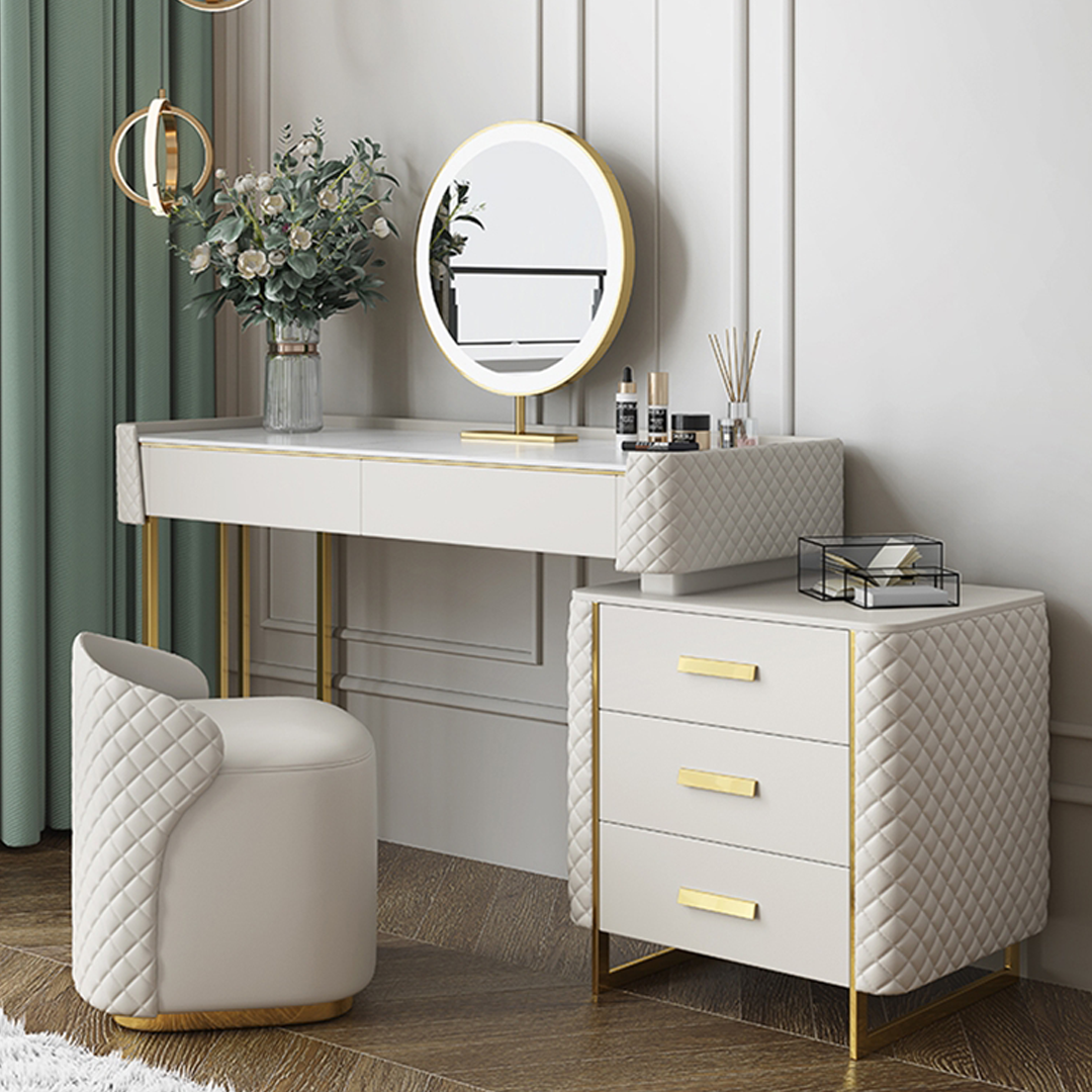 Joshua Dressing Table, White-Weilai Concept-Weilai Concept