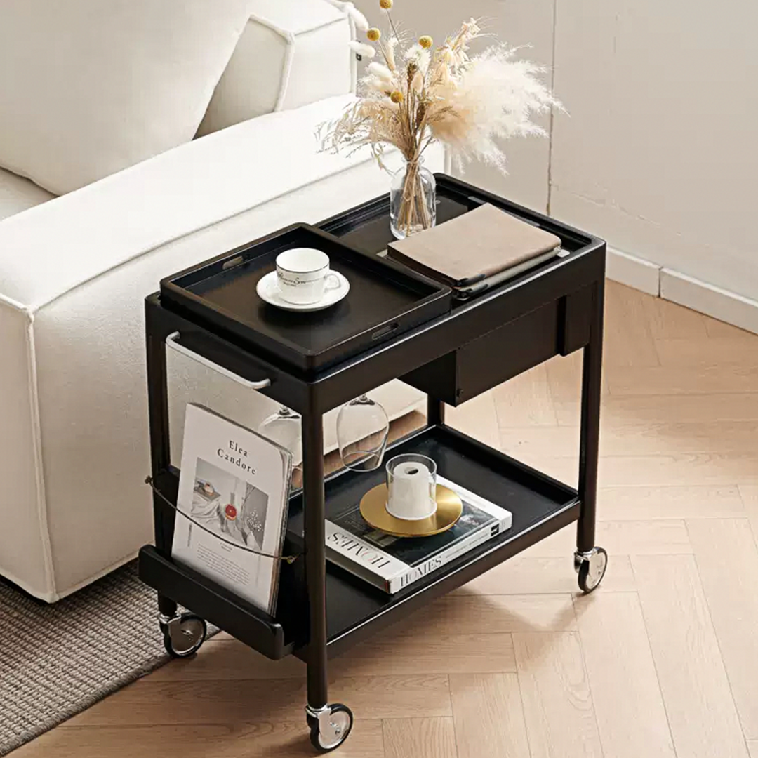 Orion With Magazine Rack Side Table-Weilai Concept-Weilai Concept