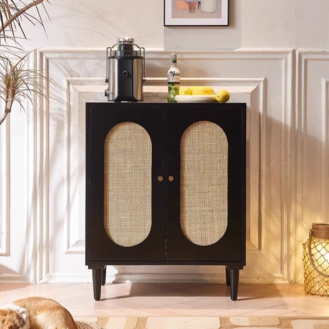Beatrix Retro Rattan Sideboard-Weilai Concept-Weilai Concept