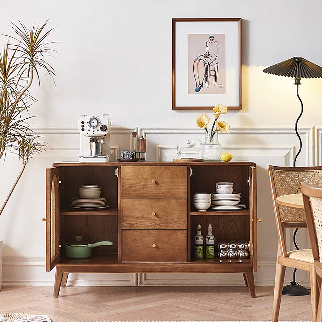 Luxander Vintage Sideboard, Walnut-Weilai Concept-Weilai Concept