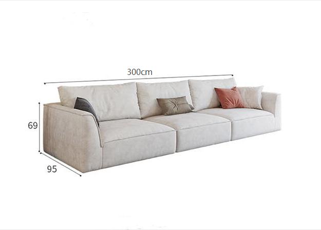 R77 Dexter Three Seater Sofa, Modular Sofa, Leathaire-Weilai Concept-Three Seater 300cm-White-Weilai Concept