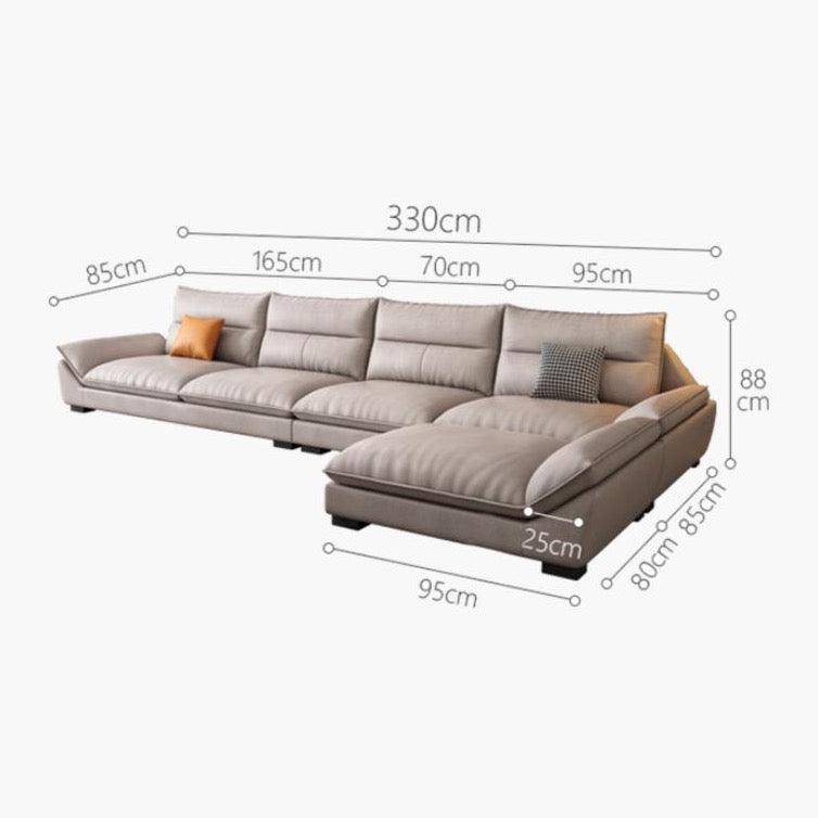 A900 Quinn Four Seater, Four Seater Corner Sofa, Leathaire-Sofas-Weilai Concept-Weilai Concept