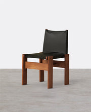 Lynette Dining Chair, PU Leather, Solid Wood