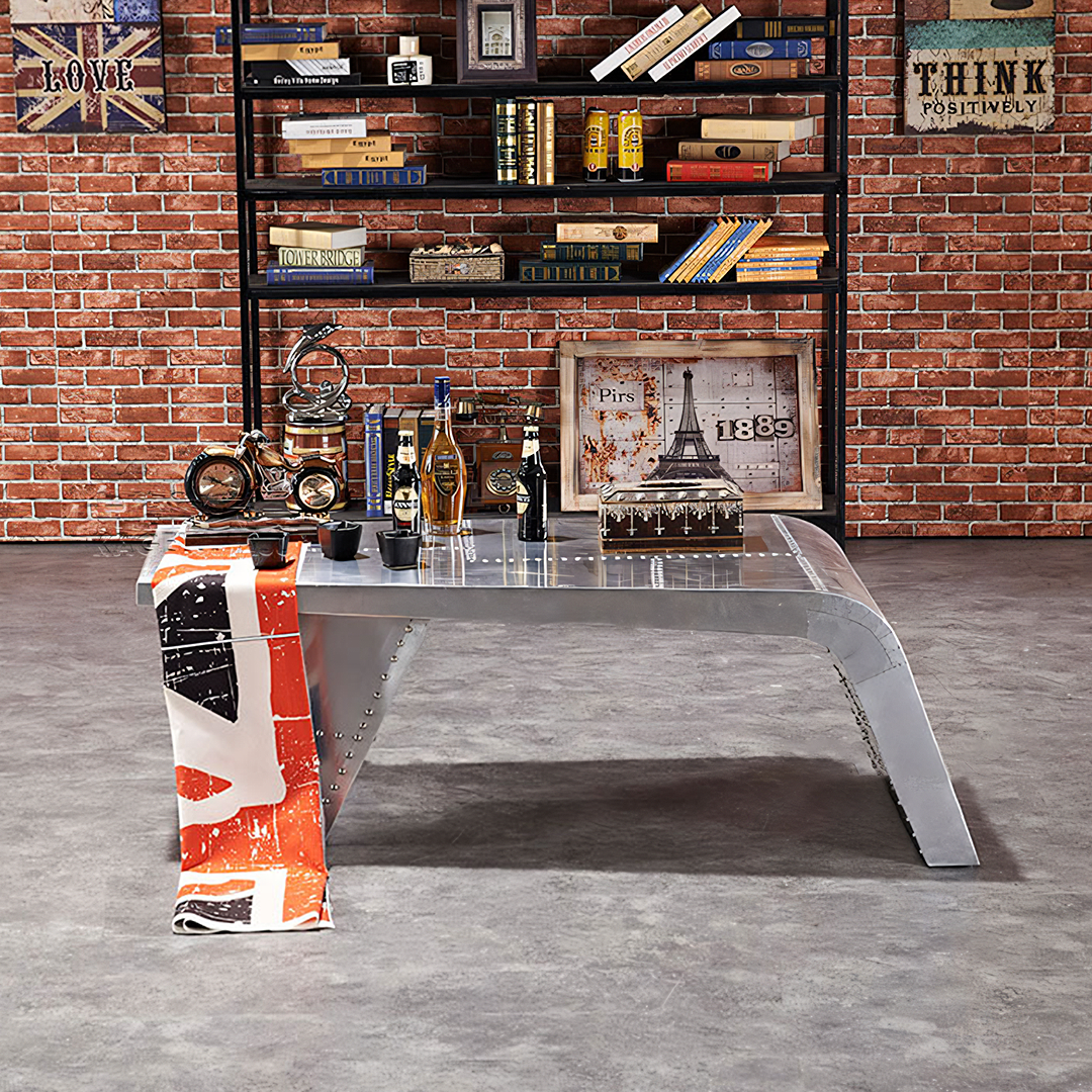 Aviator Coffee Table, Aluminium-Weilai Concept-Weilai Concept