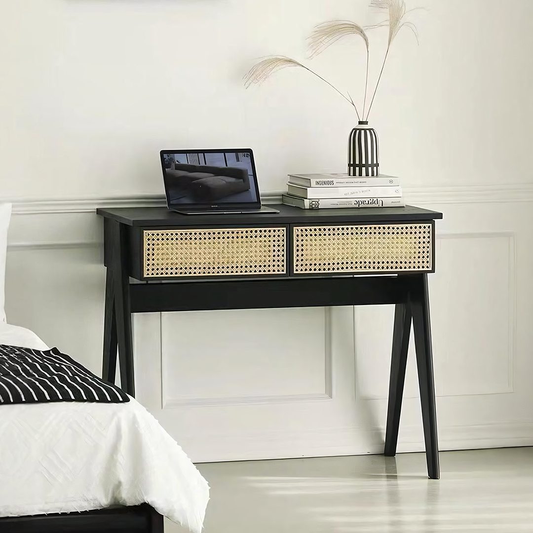 Lambeth Office Desk, Black-Weilai Concept-Weilai Concept