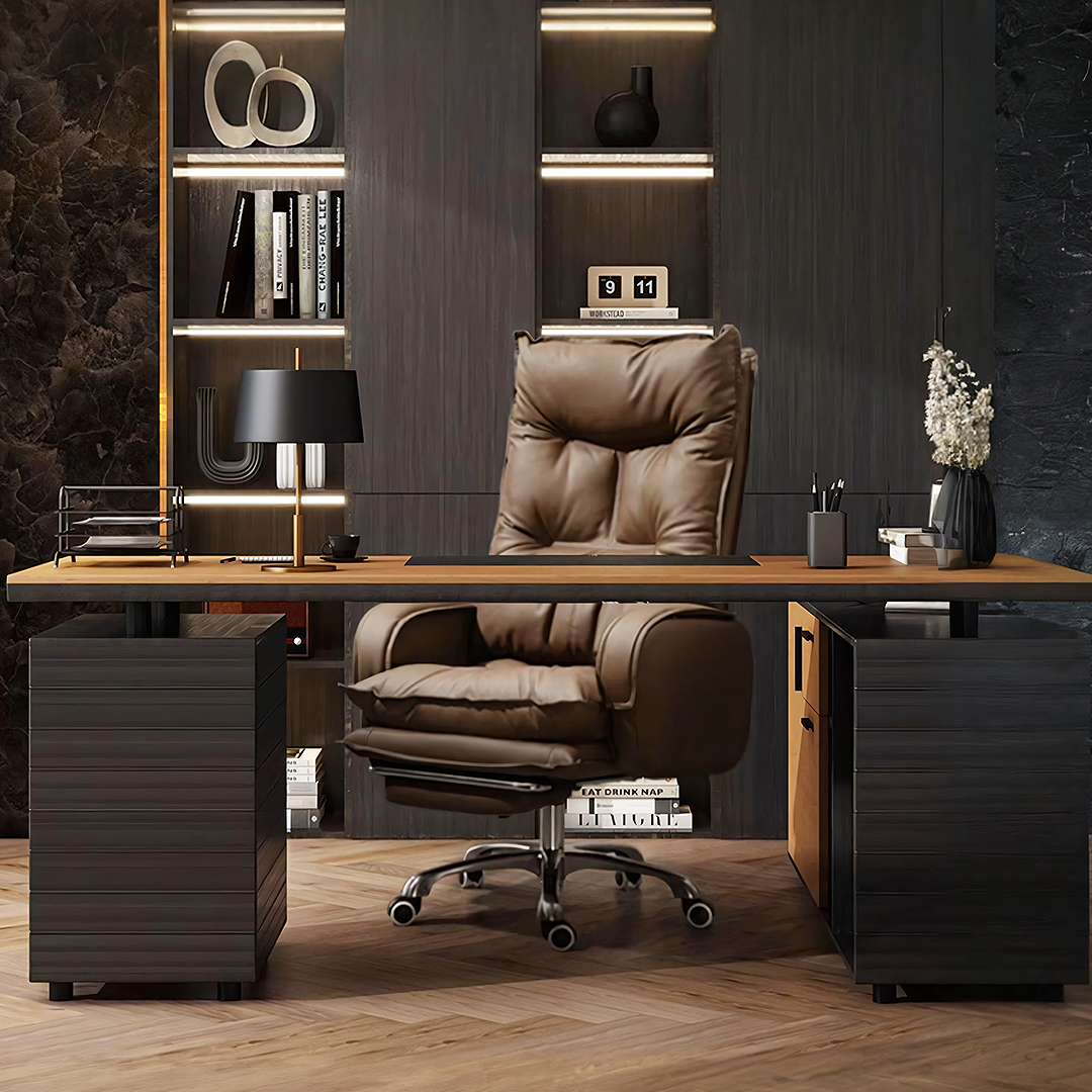 Manaia Recliner Office Chair With Footrest, Swivel-Weilai Concept-Weilai Concept