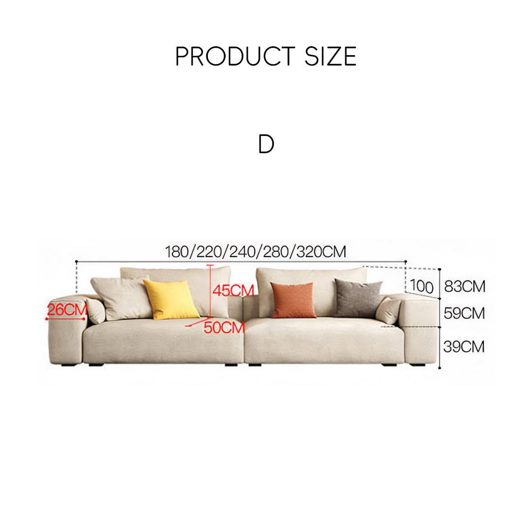 R87 Calvin Two Seater, Three Seater, Four Seater Sofa, Leathaire-Weilai Concept-Weilai Concept