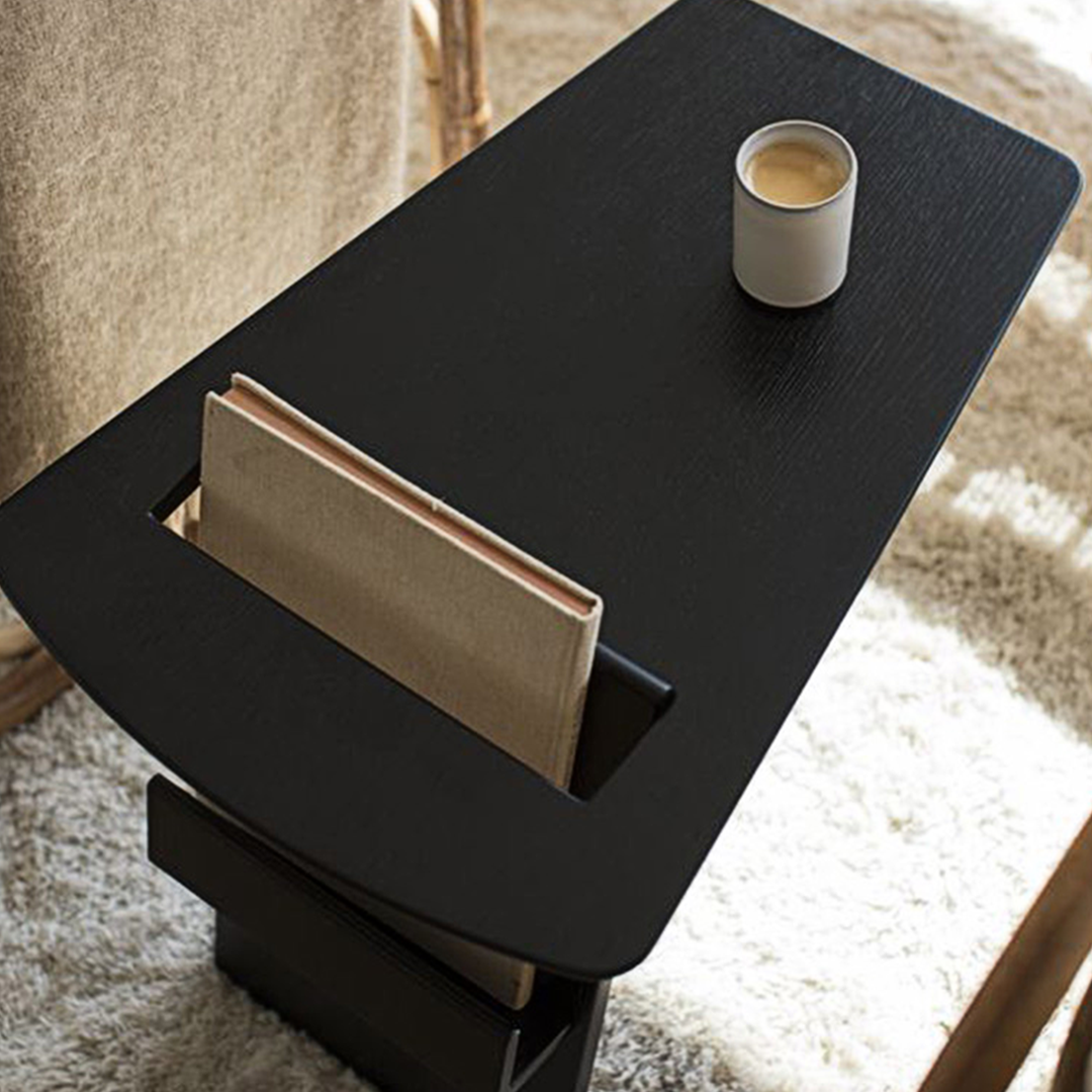 Pallas Side Table, With Magazine Rack-Weilai Concept-Weilai Concept
