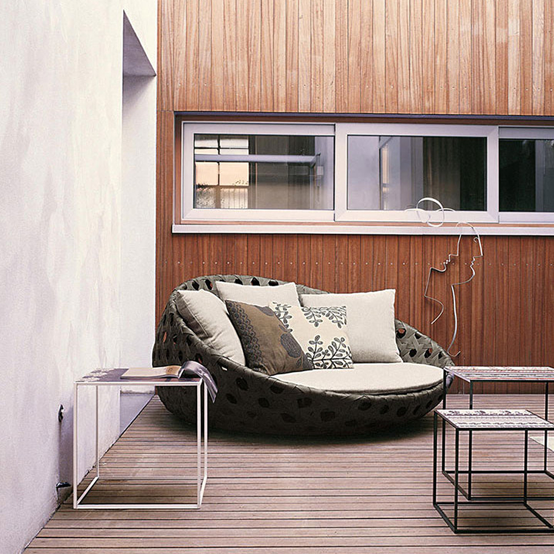 Elysia Rattan Round Outdoor Daybed-Weilai Concept-Weilai Concept
