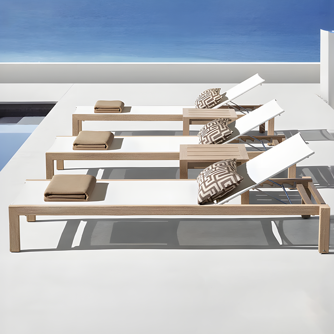 Marina Reclining Outdoor Sun Lounger, Daybed-Weilai Concept-Weilai Concept