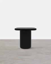 Penn Side Table, Black / Red